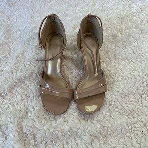 Pesaro nude wedged heels